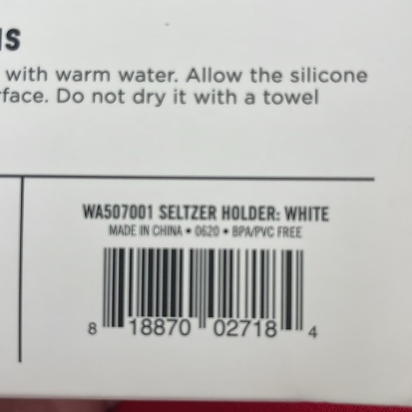 NIB 30 Watt White Shower Slim Can Seltzer Holder - Picture 6 of 6